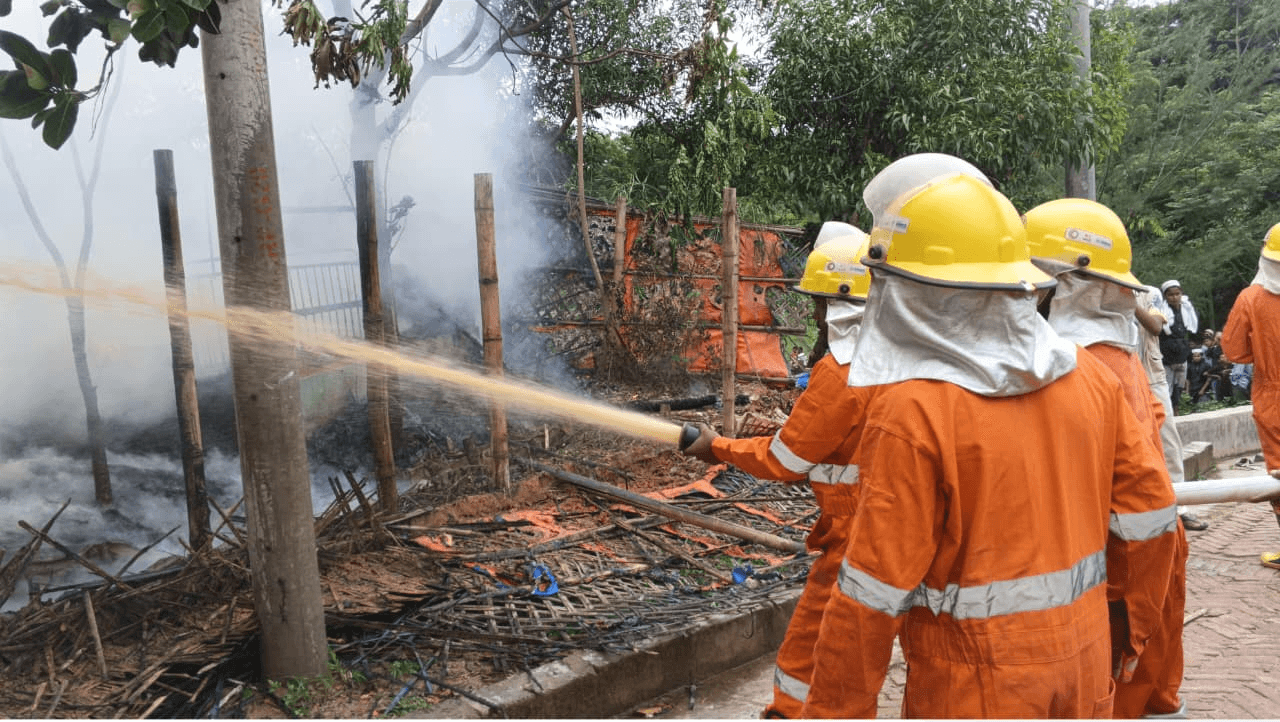 Fire Breaks Out at UNHCR-Backed Skill Development Centre in Rohingya Camp 4, Cox's Bazar